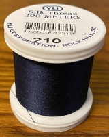 Midnight Blue Silk Applique Thread (#210)