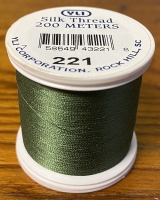 Dark Leaf Silk Applique Thread (#221)