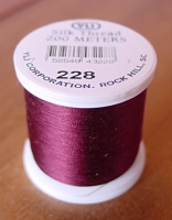 Maroon Silk Applique Thread (#228)