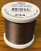 Dark Cocoa Silk Applique Thread (#234)