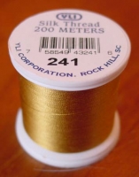 Dull Gold Silk Applique Thread (#241)