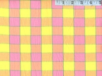 Pink Checkerboard Plaid Ikat