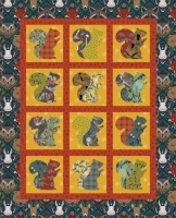 Beau the Squirrel Quilt Kit (ft. Forest Floor)
