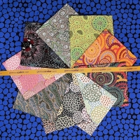 Australian Aboriginal Print FQ Bundle -- Flora