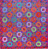 Hot Snowball Circles Quilt Fabric Pack