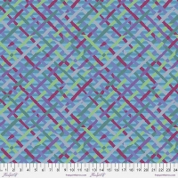Mad Plaid Turquoise Sateen 108 inches wide