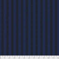 Midnight Narrow Shot Cotton Stripe