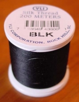Black Silk Applique Thread (BLK)